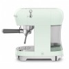 Ручная кофемашина Smeg в стиле 50-х, пастельный зеленый, 15 бар, 1.1 л — идеальный выбор для настоящих ценителей кофе
