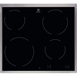 Электрическая варочная поверхность Electrolux EHF6240XXK, 4 конфорки HiLight, 6500 Вт, стеклокерамика, 57.6x51.6 см, нержавеющая сталь.
