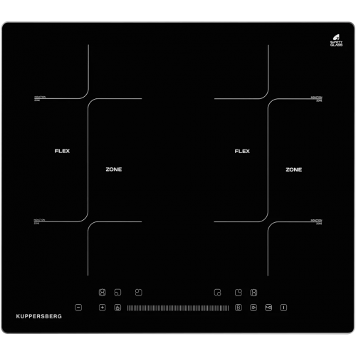 Встраиваемая индукционная варочная панель Kuppersberg 60 см с 4 конфорками, Flexi-zone, Booster и таймером - идеальный выбор для вашего кухонного пространства