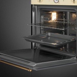Встраиваемый духовой шкаф SMEG SFP68C1TPO, 60 см, 65 л, 9 режимов, пиролиз, таймер, галогенная подсветка, Soft Close.