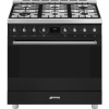 Варочный центр Smeg Sinfonia: Газовая панель с сенсорным управлением, таймером и объемом духовки 115 л
