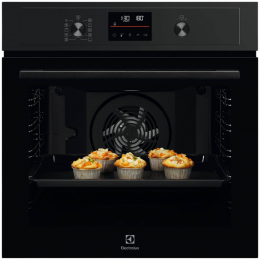 Электрический духовой шкаф ELECTROLUX EOD4P57H, 72 л, конвекция, пар, автопрограммы, пиролитическая очистка, 3 стекла, телескопические направляющие.