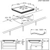 Встраиваемая электрическая варочная поверхность ELECTROLUX HiLight на 4 конфорки, стеклокерамика, 6500 Вт, независимая установка, 57.6x51.6 см, нержавеющая сталь