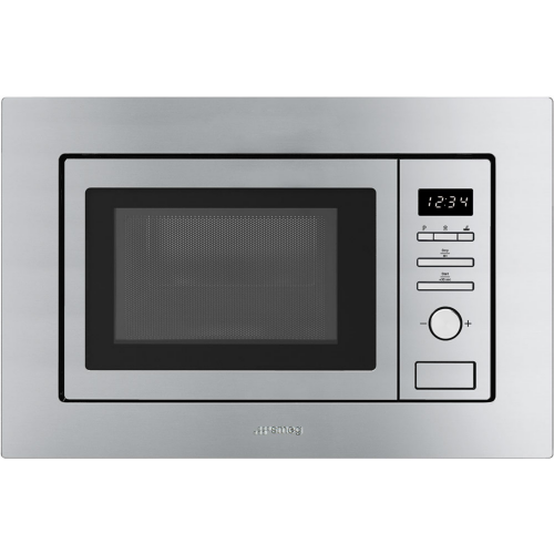 Встраиваемая микроволновая печь SMEG с грилем, 60 см, высота 38 см, нержавеющая сталь - Качество и стиль для вашей кухни