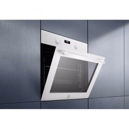 Электрический духовой шкаф Electrolux EOF5F50BV, 65л, 8 режимов, конвекция, пар, каталитическая очистка, белый.