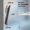 Кронштейн ONKRON для телевизоров 32-65 дюймов, наклон +12º, макс вес 68,2 кг, белый, уровень, крепление 400x400 мм