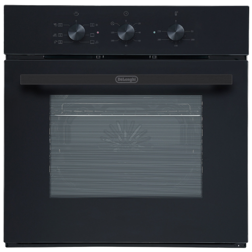 Встраиваемый духовой шкаф Delonghi 60 л с конвекцией и механическим таймером, черный цвет