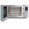 Микроволновая печь SMEG, отдельностоящая, объем 29 л, 4 функции приготовления, гриль, 18 автоматических программ, быстрый старт, размораживание, мощность 900 Вт, 5 уровней мощности, инвертер + поворотный стол, цвет изумрудно-зеленый