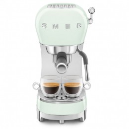 Кофемашина Smeg ecf02pgeu, 15 бар, термоблок, 1.1 л, пастельный зеленый