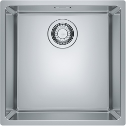 Мойка Franke 122.0689.807, FELIX FEX 110-40, 440x440mm, чаша 400x400x200mm, под столешницу, скрытый перелив