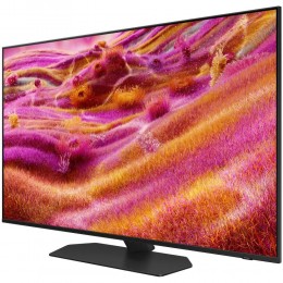 Телевизор ЖК 43" Samsung/ 43", NeoQLED, Ultra HD, Tizen Smart TV, 120 Hz (Up to 165Hz), HDR10+, Wi-Fi, Voice, DVB-T2/C/S2, Bluetooth, CI+(1.4), FreeSync Premium PRO, 2.0Ch 20W, OTS Lite, 4HDMI, 2USB, Titan Black, 1 Pole stand, 2025