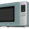 Микроволновая печь SMEG, отдельностоящая, объем 29 л, 4 функции приготовления, гриль, 18 автоматических программ, быстрый старт, размораживание, мощность 900 Вт, 5 уровней мощности, инвертер + поворотный стол, цвет изумрудно-зеленый
