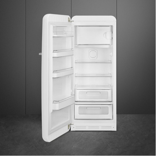 Холодильник SMEG 1530x601x728 мм, однокамерный, стиль 50-х, 270 л, белый, с LED освещением и инверторным компрессором