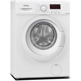 Стиральная машина Korting kwm 40b1060, узкая, 6 кг, 1000 об/мин, 23 программы, цифровой дисплей, отложенный старт, А+, белая.