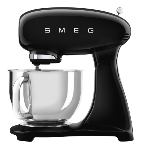 Планетарный миксер SMEG 50-х годов, 1000 Вт, 4.8 л, 10 скоростей, черный