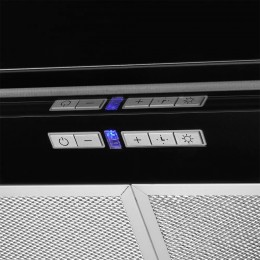 Вытяжка KUPPERSBERG NANCY S 90 Black, 850 м³/ч, 5 скоростей, таймер, дисплей, 42 дБ, LED, High-Tech.