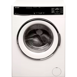 Стиральная машина Sharp es814rw, 8 кг, фронтальная загрузка, 1400 об/мин, защита от протечек