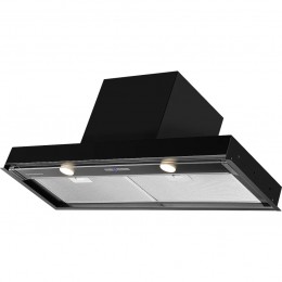 Вытяжка KUPPERSBERG NANCY S 90 Black, 850 м³/ч, 5 скоростей, таймер, дисплей, 42 дБ, LED, High-Tech.