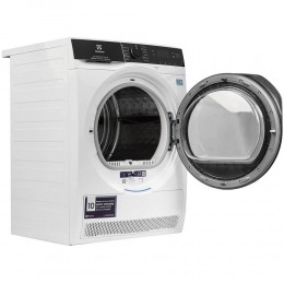 Сушильный барабан Electrolux EW8D495MC, тепловой насос, SteamCare, 9 кг, 12 программ, инверторный мотор, глубина 63.8 см, белый.