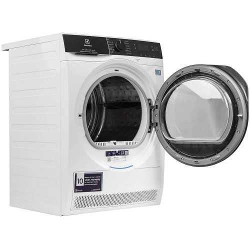 Сушильный барабан ELECTROLUX с тепловым насосом, 9 кг, 12 программ, инверторный мотор, белый, глубина 63.8 см - SteamCare