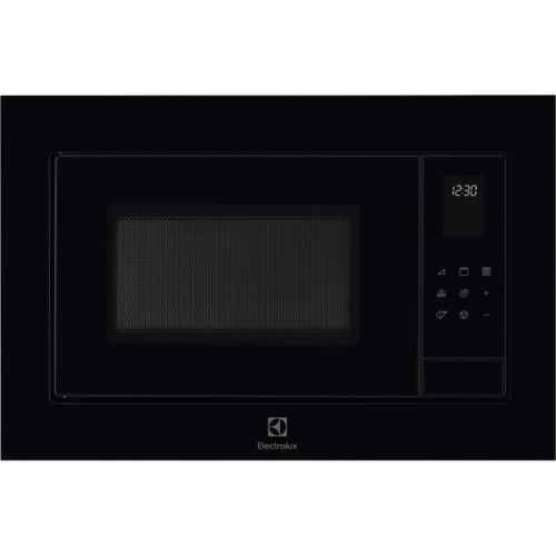 Встраиваемая микроволновая печь ELECTROLUX с грилем, 25 л, черная, высота 390 мм