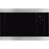 Встраиваемая микроволновая печь SMEG 60 см, 38 см, 3 функции, черное стекло Eclipse и нержавеющая сталь