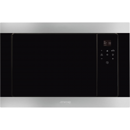 СМЕГ FMI320X2: Встраиваемая микроволновая печь, 60 см, 38 см, 3 функции, нержавеющая сталь.