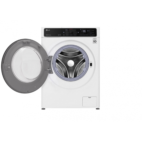 Стиральная машина LG/ Стиральная машина LG, отдельностоящая, ВхШхГ 850х600х455 мм, загрузка 7 кг, 1200 об/мин, LED дисплей, технология AI DD, дозагрузка белья, пар, инверторный мотор с прямым приводом, отсрочка старта, энергоэффективность А, цвет белый