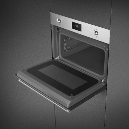 Духовой шкаф SMEG SO4301M0X, 60 см, 45 см, нержавеющая сталь, микроволновая печь
