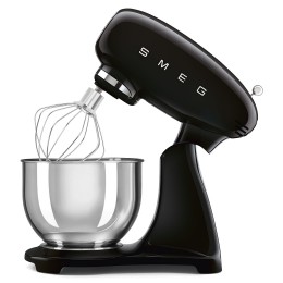 Планетарный миксер SMEG SMF05BLEU, 1000 Вт, 4.8 л, 10 скоростей, черный.