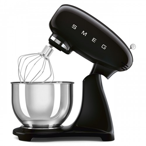 Планетарный миксер SMEG 50-х годов, 1000 Вт, 4.8 л, 10 скоростей, черный