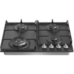 Газовая варочная панель GORENJE GW641EXB, 4 кВт, автоматический поджиг, черная, 60x52 см, 11.5 кг