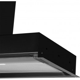 Вытяжка KUPPERSBERG NANCY S 90 Black, 850 м³/ч, 5 скоростей, таймер, дисплей, 42 дБ, LED, High-Tech.