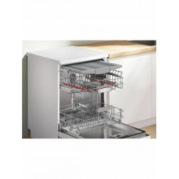 Bosch SMP6EMW86Q, посудомоечная машина, 60 см, 13 комплектов, 6 программ, 4 режима, защита стекла, проточный нагрев, самоочистка, AquaSensor, Wi-Fi, отсрочка запуска, 3 корзины.