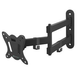 Кронштейн ONKRON NP15 Black для ТВ 10-32, VESA 100x100, наклон ±8°, поворот 180°, вылет 65-408 мм, макс. вес 25 кг