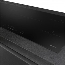 Варочная панель Smeg SE495ETD, 90 см, стеклокерамика, Hi-Light, 5 зон, черная.