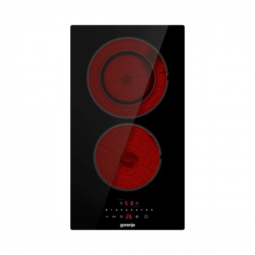 Варочная панель Gorenje/ Варочная панель Gorenje, 30 см, Hi-Light, 2 зоны нагрева, слайдерное управление, таймер, индикация остаточного тепла, защита от детей, цвет черный