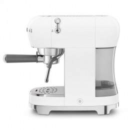 Кофемашина Smeg ECF02WHEU, 15 бар, термоблок, вспениватель, белая, 1.1 л