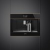 Кофемашина Smeg/ SMEG CMS4604NRRU Автоматическая кофемашина, 60 см, высота 45 см, черное стекло Eclipse, медный профиль