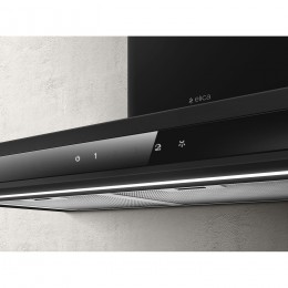Вытяжка ELICA 60 см, Т-образная, LED, сенсор, таймер, 3 скорости, черная, SKU: adele @ blmat/a/60-prf0199698