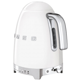Электрочайник Smeg KLF04WHEU, 1.7 л, 2400 Вт, нержавеющая сталь, белый