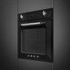 Встраиваемый духовой шкаф SMEG Victoria 60 см с пароувлажнением и пиролизом – 12 функций, черный цвет