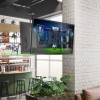 Кронштейн ONKRON для телевизоров 17-43 дюйма, 2 колена, наклон +8º, поворот 180°, от стены 65-448 мм, макс вес 35 кг, черный