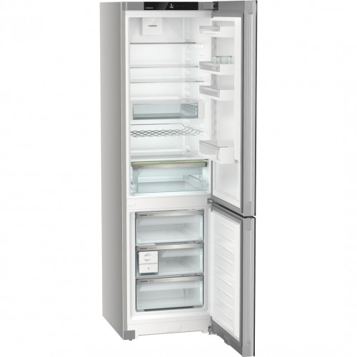 Холодильник LIEBHERR с NoFrost, EasyFresh, 3 контейнерами, высота 201,5 см, класс A++, черное стекло