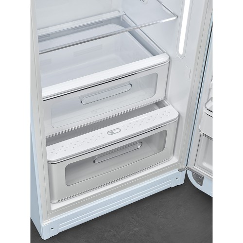 Холодильник SMEG 50-х годов, однокамерный, 270 л, пастельный голубой, MultiFlow, инверторный компрессор, энергоэффективность С