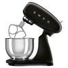 Планетарный миксер SMEG 50-х годов, 1000 Вт, 4.8 л, 10 скоростей, черный