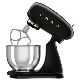 Планетарный миксер SMEG SMF05BLEU, 1000 Вт, 4.8 л, 10 скоростей, черный.