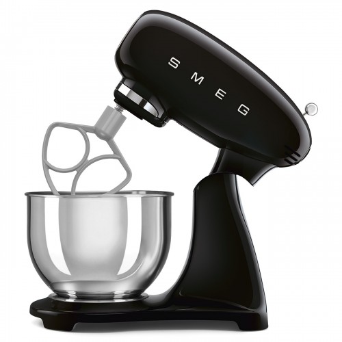 Планетарный миксер SMEG 50-х годов, 1000 Вт, 4.8 л, 10 скоростей, черный