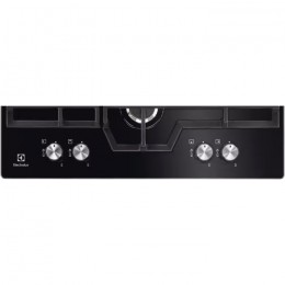 Газовая варочная поверхность Electrolux KGG6456K - 8900 Вт, Wok, газ-контроль, чугунные решетки, 59x52 см