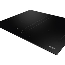 Варочная поверхность Smeg SIM3644D, 60 см, индукция, 4 зоны нагрева, слайдерное управление, таймер, черная.